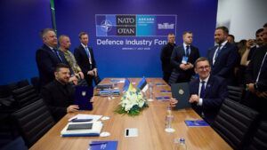 Володимир Зеленський і прем’єр Естонії Крістен Міхал