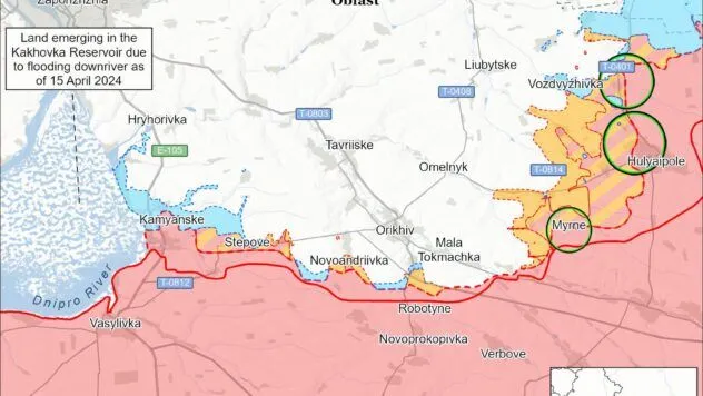 Карта бойових дій в Україні на 9 липня 2026