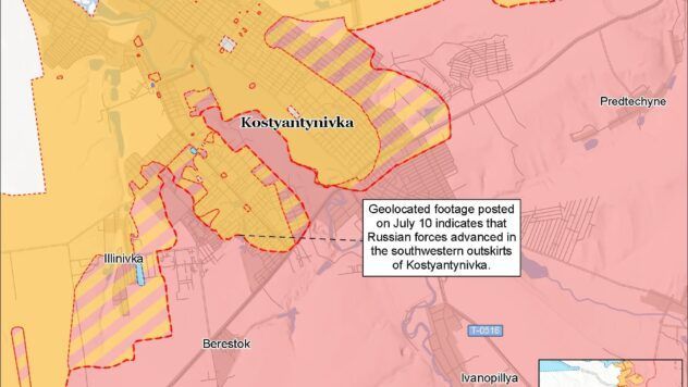 Карта бойових дій на 11 липня 2026 Карта бойових дій на 11 липня 2026
