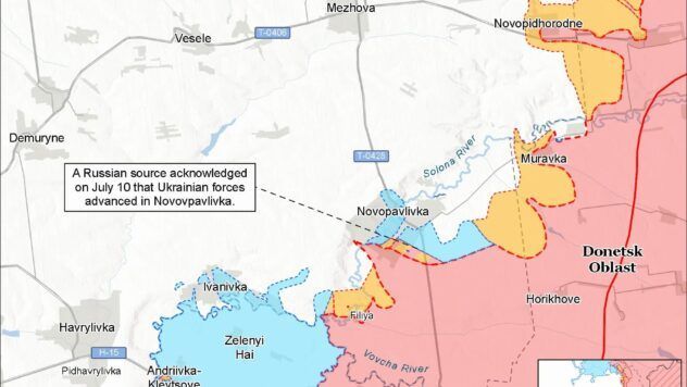 Карта бойових дій на 11 липня 2026 Карта бойових дій на 11 липня 2026
