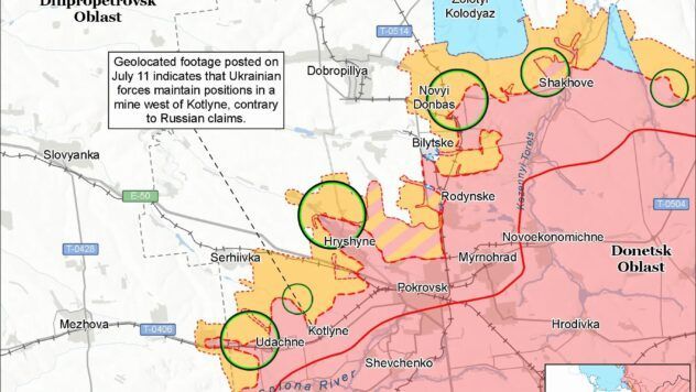 Карта бойових дій на 11 липня 2026 Карта бойових дій на 11 липня 2026