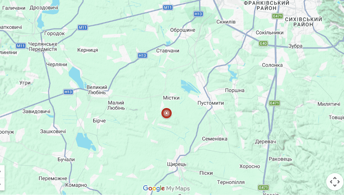 На рассвете недалеко от Львова зафиксировали землетрясение магнитудой 2,8 Фото 1 Землетрус на Львівщині