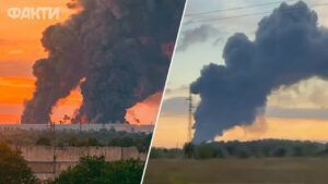Склад Ozon та Новокуйбишевський НПЗ горять після атаки дронів на Самарську область РФ
