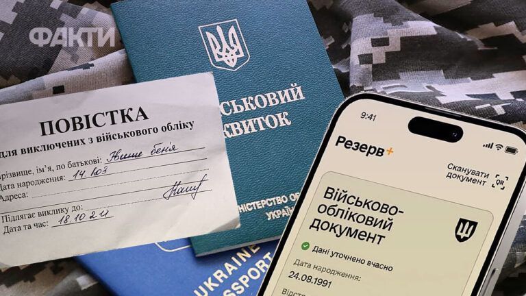 повістка для звірки у Резерв+
