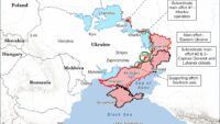 Карта бойових дій в Україні на 13 вересня