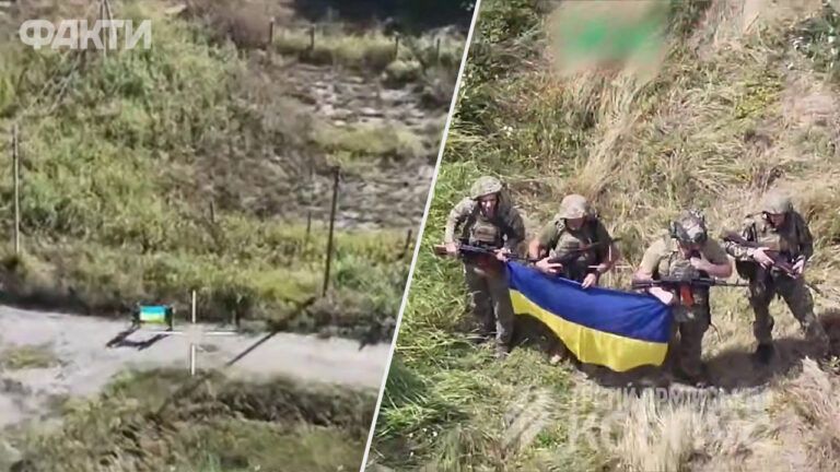 Третий этап операции Вивальди: видео поднятия сине-желтого флага над освобожденными населенными пунктами