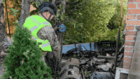 У Києві бойова частина Герані-5 впала біля будинку