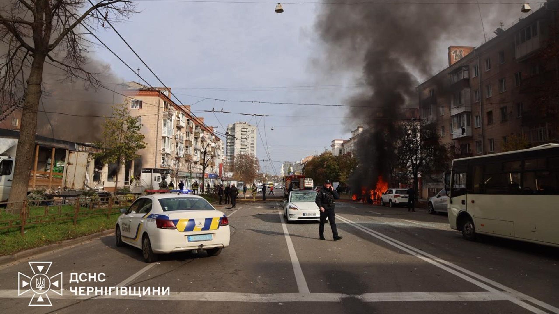 Вибухи в Чернігові 29 жовтня