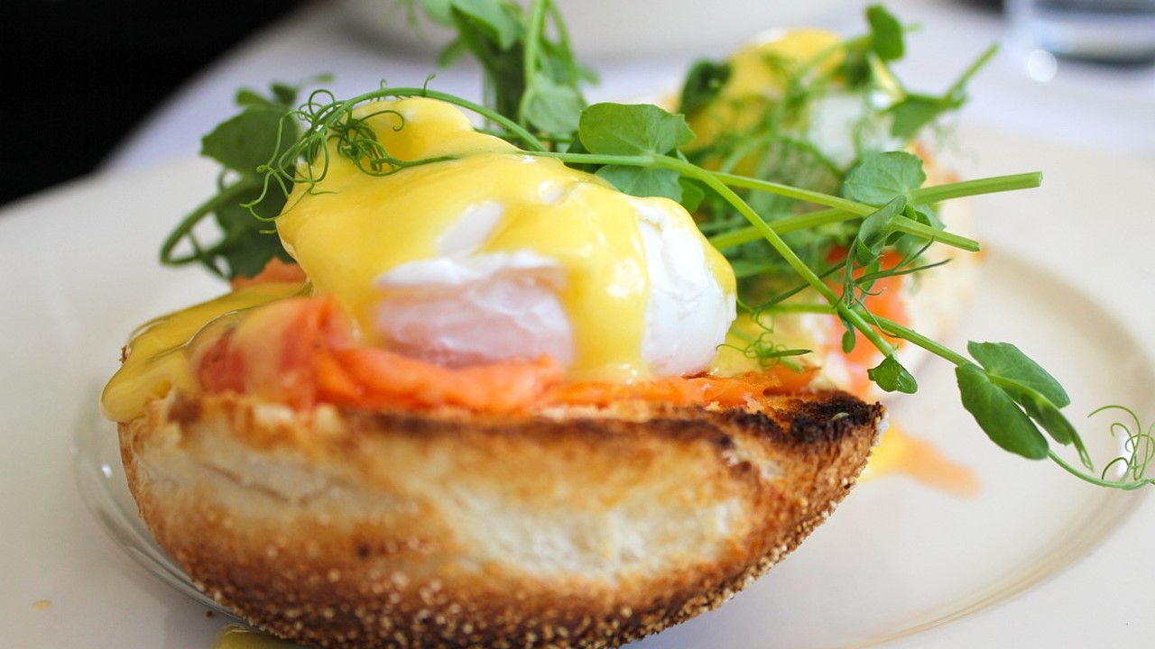 яйце, сніданок, бенедикт