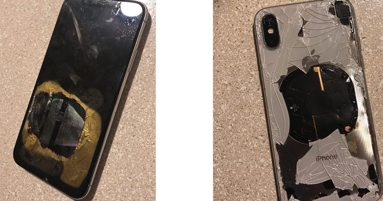 iPhone X взорвался после обновления (ФОТО)