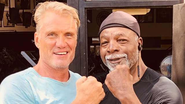 Лундгрен та Везерс через 34 роки після виходу Роккі 4