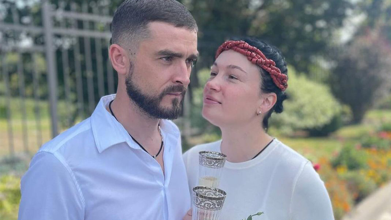 Анастасія Приходько з чоловіком