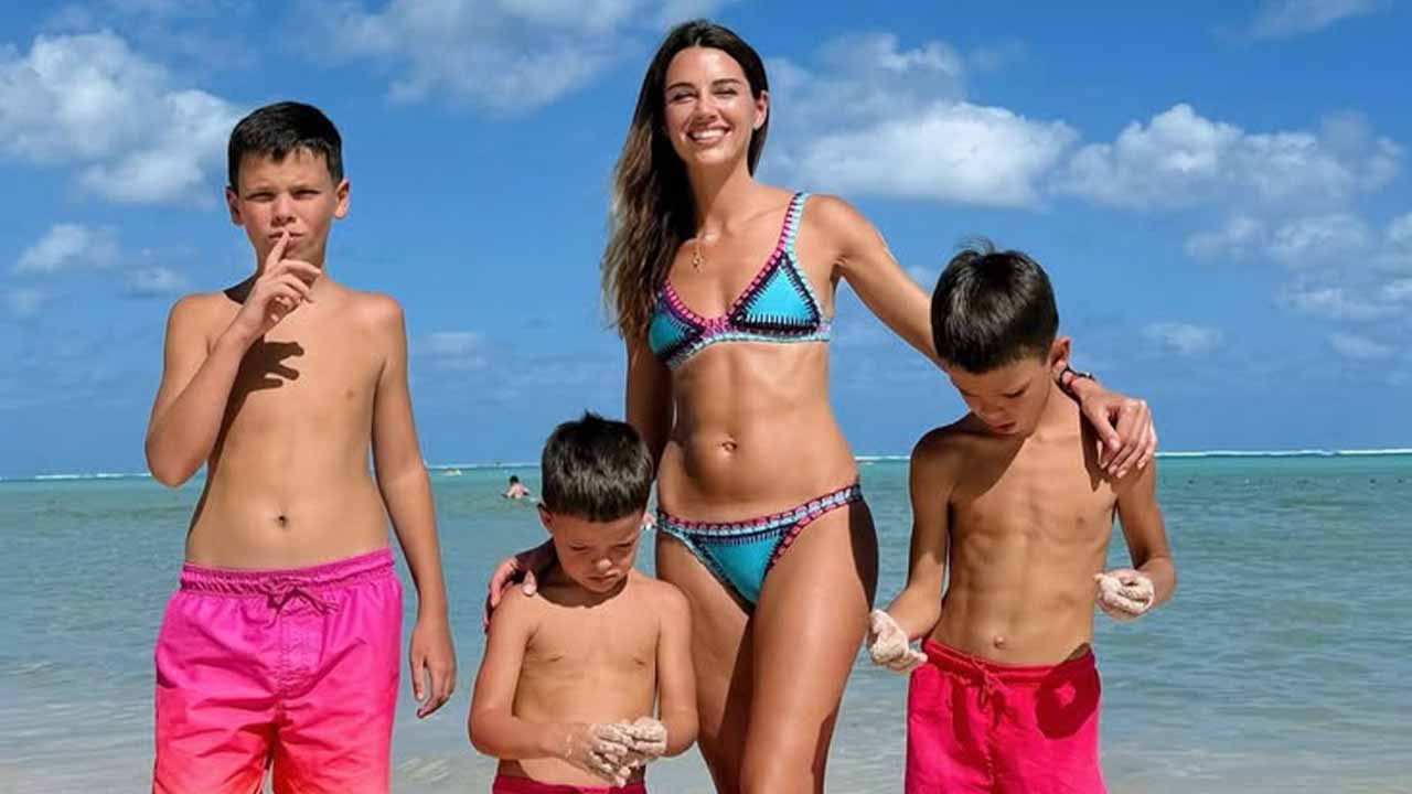 Христина Решетник з дітьми